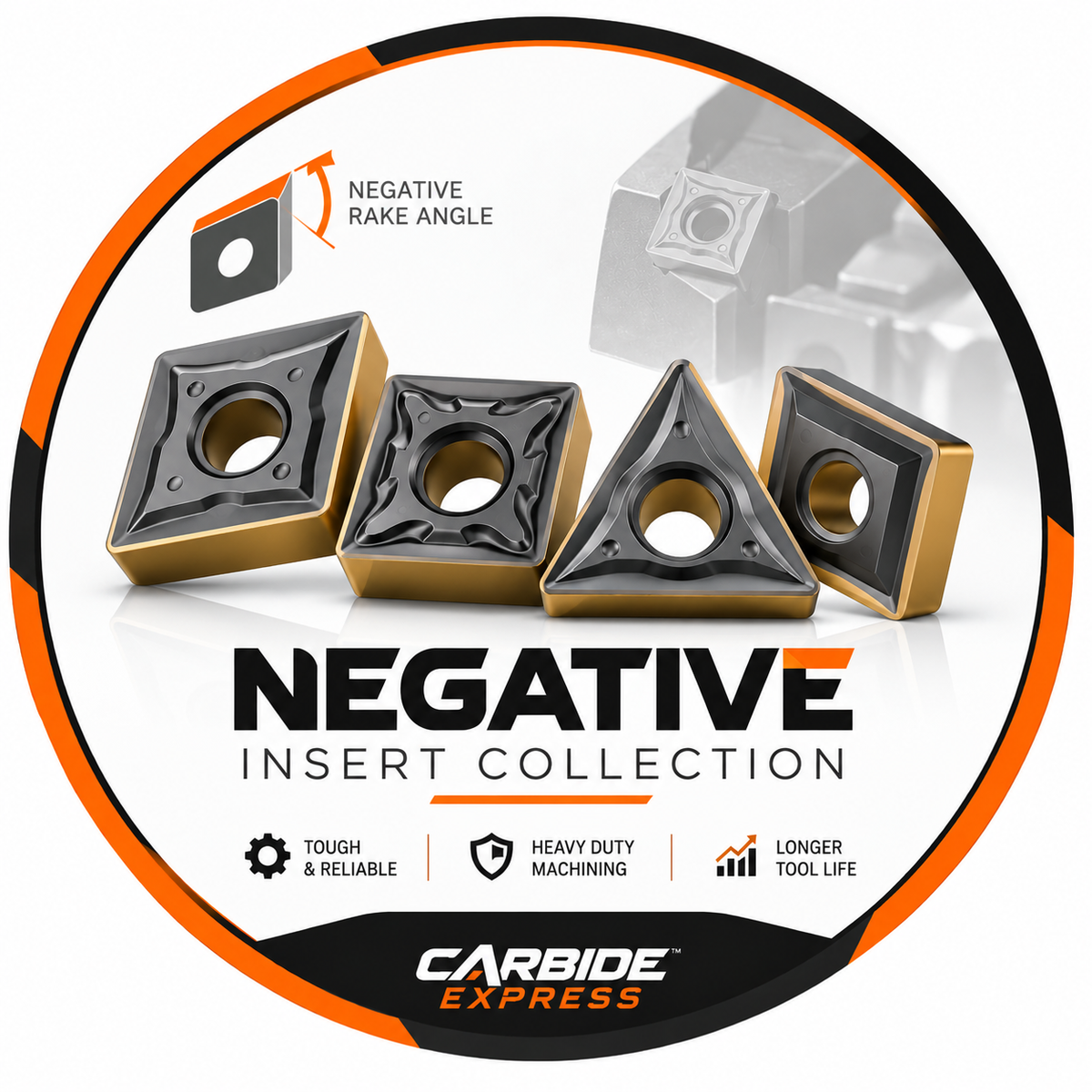 Negative Carbide Inserts for CNC Turning | Carbide Express